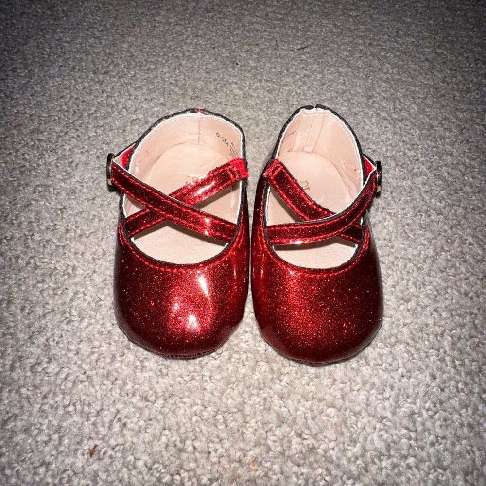 Children’s Place Red Sparkle Baby Shoe